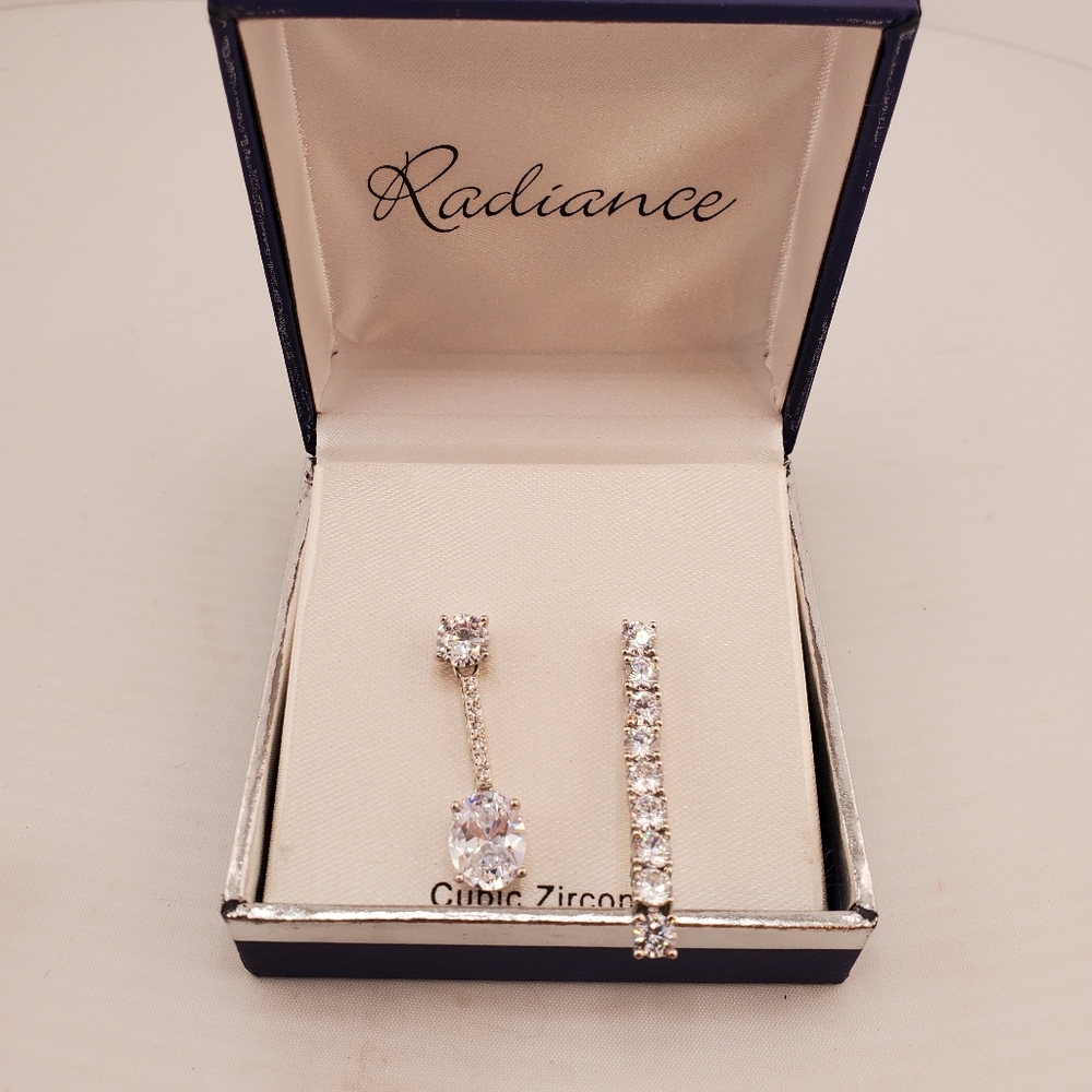 NIB Radiance CZ Dangle Earrings